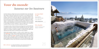 Les lieux qui enchantent l'hiver, Spas - Hôtels- Restos Les lieux qui enchantent l'hiver, Spas - Hôtels- Restos